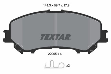 TEXTAR 2206501 КОЛОДКИ ТОРМОЗНЫЕ