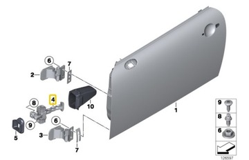 МИНИ R50 R53 R55 R56 ОГРАНИЧИТЕЛЬ ДВЕРЬ ПЕРЕД 7176811 OE