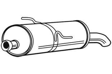 WALKER ГЛУШИТЕЛЬ СИСТЕМЫ ВЫХЛОПНОЙ ЗАД PEUGEOT 206 206 + 1.1-1.6LPG