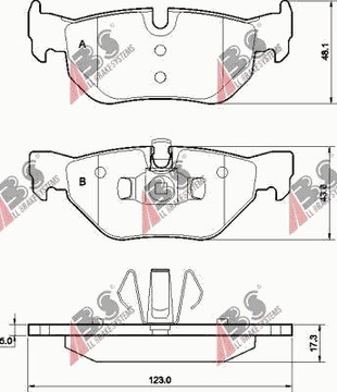 КОЛОДКИ ЗАД BMW SERIA-1, SERIA-3, BMW X1 2004-