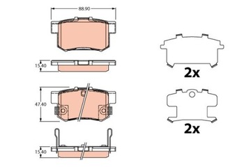 КОЛОДКИ HAM. SUZUKI SX4 GDB3516/TRW