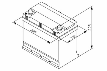 BOSCH АККУМУЛЯТОР BOSCH 12V 45AH 300A S3 L + 1 219X135X222 B01