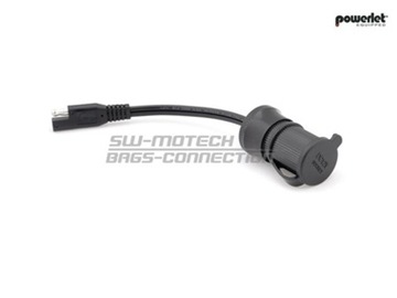 АДАПТЕР ГНЕЗДА ПРИКУРИВАТЕЛЯ 12V 10CM SW-MOTECH