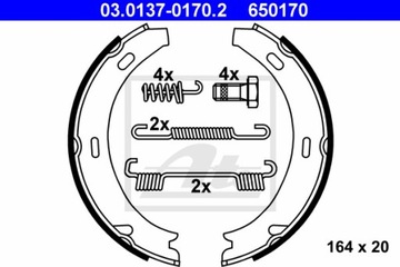 КОЛОДКИ ТОРМОЗНЫЕ КОМПЛЕКТ ATE 03.0137-0170.2