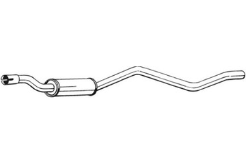 BOSAL ГЛУШИТЕЛЬ СИСТЕМЫ ВЫХЛОПНОЙ ЦЕНТРАЛЬНЫЙ VW GOLF I 1.8 08.89-03.93