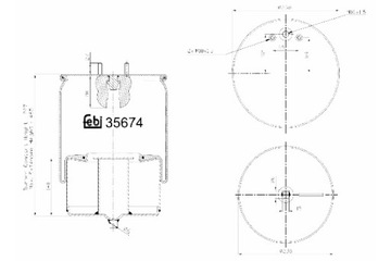 FEBI BILSTEIN ПЫЛЬНИК ПОДВЕСКИ ПНЕВМАТИЧЕСКОЙ ЗАД P VOLVO FH12 FH16