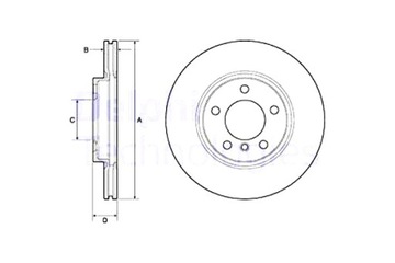 DELPHI ДИСКИ ТОРМОЗНЫЕ ТОРМОЗНЫЕ 2 ШТУКИ. ПЕРЕД МИНИ COUNTRYMAN R60 PACEMAN R61