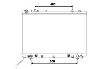 NRF РАДИАТОР ДВИГАТЕЛЯ ВОДЫ SSANGYONG MUSSO 2.9D 03.96-11.98