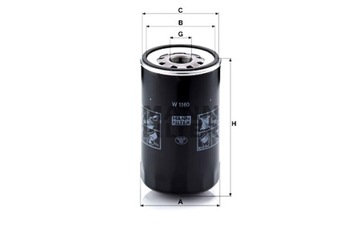 MANN-FILTER ФИЛЬТР МАСЛА MAN CLA EL EM FOC G90 HOCL L2000 LION S