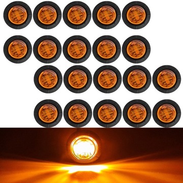 20X ЛАМПОЧКИ ФОНАРИ ГАБАРИТНИЕ ГАБАРИТ 3 LED (СВЕТОДИОД ) 12V 24V