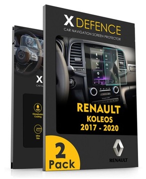 2W1 СТЕКЛО OCHRONNE NA NAWIGACJĘ ЭКРАН DO RENAULT KOLEOS 2017-2020