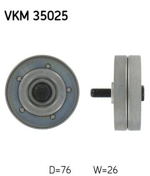 РОЛИК НАПРАВЛЯЮЩАЯ SKF VKM 35025