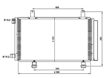 NRF 35782 КОНДЕНСАТОР, КОНДИЦИОНЕР