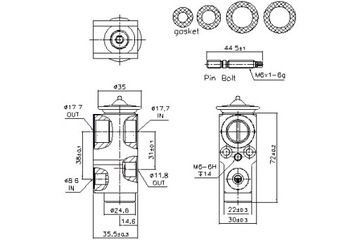 NISSENS КЛАПАН РАСШИРИТЕЛЬНЫЙ КОНДИЦИОНЕРА MERCEDES C A205 C C205 C T-MODEL