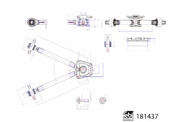 FEBI BILSTEIN ТЯГА REAKCYJNY L-609MM СЕРЖАНТ DAF CF LF XF 106 XF