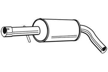 WALKER ГЛУШИТЕЛЬ СИСТЕМЫ ВЫХЛОПНОЙ ЦЕНТРАЛЬНЫЙ AUDI TT 1.8 10.98-06.06
