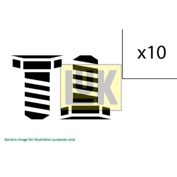 КОМПЛЕКТ БОЛТОВ, КОЛЕСО МАХОВИК LUK 411 0133 12