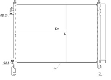 NRF 350460 КОНДЕНСАТОР, КОНДИЦИОНЕР