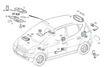 ВЫКЛЮЧАТЕЛЬ KRAŃCOWY KRAŃCÓWKA КРЫШКИ БАГАЖНИКА БАГАЖНИКА MERCEDES CLASS A W168