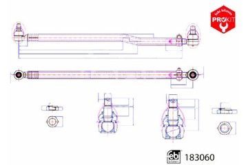 FEBI BILSTEIN ТЯГА РУЛЬОВА MAN TGM I TGM II 10.05-