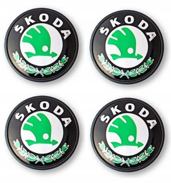 КОЛПАЧОК КОЛПАЧКИ KAPSLE NA ДИСКИ SKODA 65MM 4 ШТУКИ