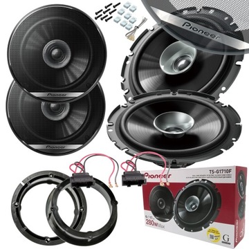 PIONEER ДИНАМІКИ + ПРОСТАВКИ DO VW POLO SEAT LEON TOLEDO SKODA FABIA