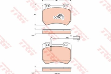 КОЛОДКИ ГАЛЬМІВНІ ПЕРЕД ALFA ROMEO 159 1.9 2006-