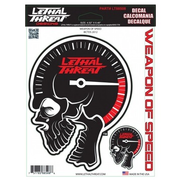 НАКЛЕЙКА LETHAL THREAT LT88508 SPEEDWEAPON 15X20CM