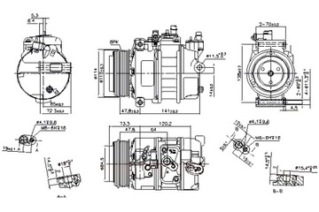 NISSENS КОМПРЕССОР КОНДИЦИОНЕРА LAND ROVER RANGE ROVER III 4.2 4.4