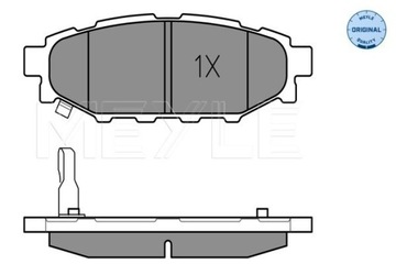 КОЛОДКИ ТОРМОЗНЫЕ MEYLE 025 242 7114/W
