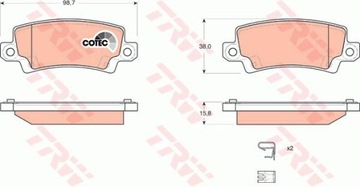 КОЛОДКИ HAM. TOYOTA T. COROLLA 01- UK