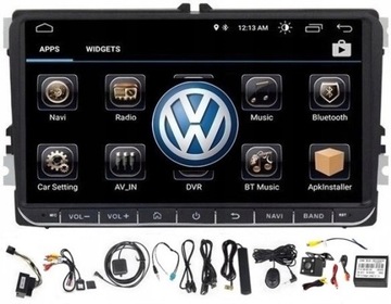 РАДИО АВТОМОБИЛЬНЫЙ VW ANDROID AUTO / CARPLAY / 4G+64G / LTE SIM / RDS 2-DIN