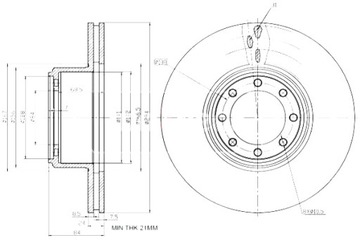 MAXGEAR ДИСКИ ТОРМОЗНЫЕ ТОРМОЗНЫЕ 2 ШТУКИ. IVECO T DAILY 06- 35C Q294