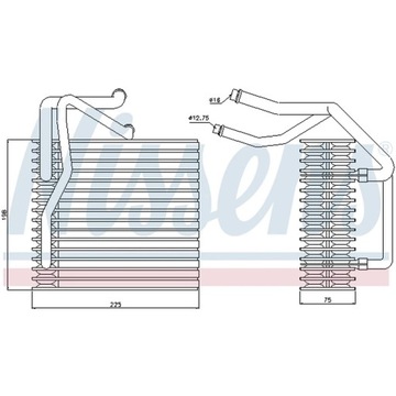 ИСПАРИТЕЛЬ, КОНДИЦИОНЕР NISSENS 92205