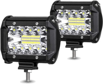 2X 60W ФАРИ ФАРА LED (СВЕТОДИОД ) 12V DO АВТОМОБИЛЕЙ I JEEPÓW