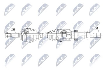 ПОЛУОСЬ ПРИВОДНАЯ RENAULT CAPTUR 0.9 TCE90 13- /ПРАВОЕ