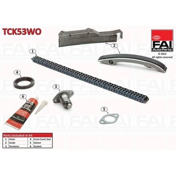 КОМПЛЕКТ ЦЕПИ ГРМ FAI AUTOPARTS TCK53WO