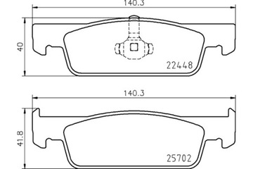 BREMBO КОЛОДКИ ТОРМОЗНЫЕ DACIA LOGAN II 10 12- RENAULT LOGAN STEPWAY