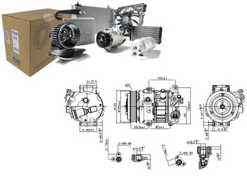 КОМПРЕССОР КОНДИЦИОНЕРА LEXUS NX TOYOTA CAMRY HIGHLANDER KLUGER RAV 4