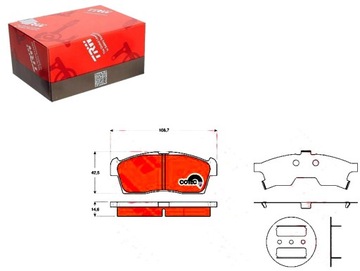 КОЛОДКИ HAM. SUZUKI ALTO 02- GDB3411/TRW