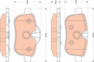 КОЛОДКИ ТОРМОЗНЫЕ BMW ЗАД E89 Z4 09- GDB1827