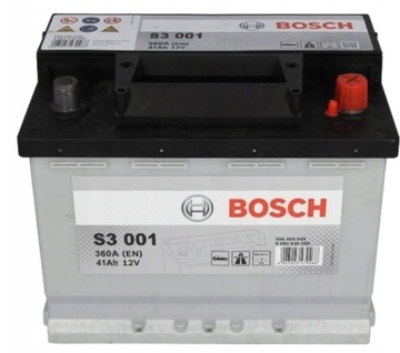 АККУМУЛЯТОР BOSCH S3 001 41AH 360A P+ RAD-OM