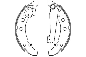 TOMEX BRAKES КОЛОДКИ ТОРМОЗНЫЕ КОМПЛЕКТ VW GOLF I II