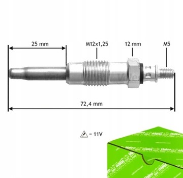 СВЕЧА НАКАЛА VALEO DO ISUZU D-MAX I 2.5 3.0