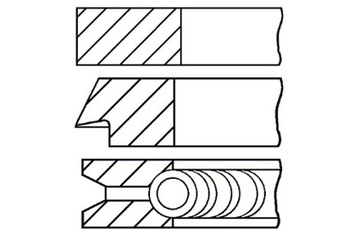 GOETZE 80 STD 1.5-1.5-3 КОМПЛЕКТ КОЛЬЦА ПОРШНЯ BMW 3 E36 3 E46 5 E34