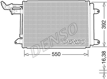 КОНДЕНСАТОР AUDI A3 03- DCN32032/DEN DENSO