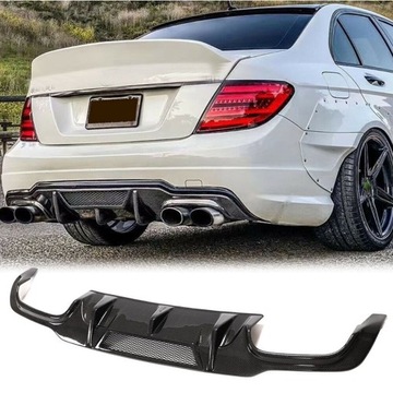 CARBON ЗАДНИЙ ДИФФУЗОР ДОКЛАДКА БАМПЕРА MERCEDES BENZ W204 C63 AMG 2012-2018