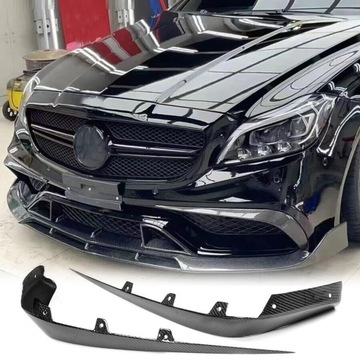 CARBON WLOTY БАМПЕРА VENT FINS SPLITTER MERCEDES BENZ C218 CLS63 AMG 15-17