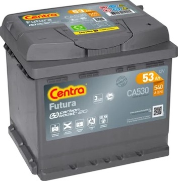 CENTRA CA530 АККУМУЛЯТОР CENTRA FUTURA P+ 53AH/540