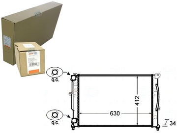 РАДИАТОР ДВИГАТЕЛЯ BEHR HELLA 8D0121251AT 8D0121251